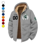 The Spartans Winter Fleece Jacket, Ultra-Soft Fleece Shell HVN1449MS - Grey