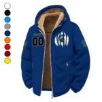The Spartans Winter Fleece Jacket, Ultra-Soft Fleece Shell HVN1449MS - Navy