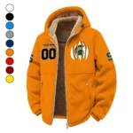 The Spartans Winter Fleece Jacket, Ultra-Soft Fleece Shell HVN1449MS - Orange