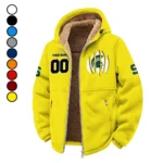 The Spartans Winter Fleece Jacket, Ultra-Soft Fleece Shell HVN1449MS - Yellow