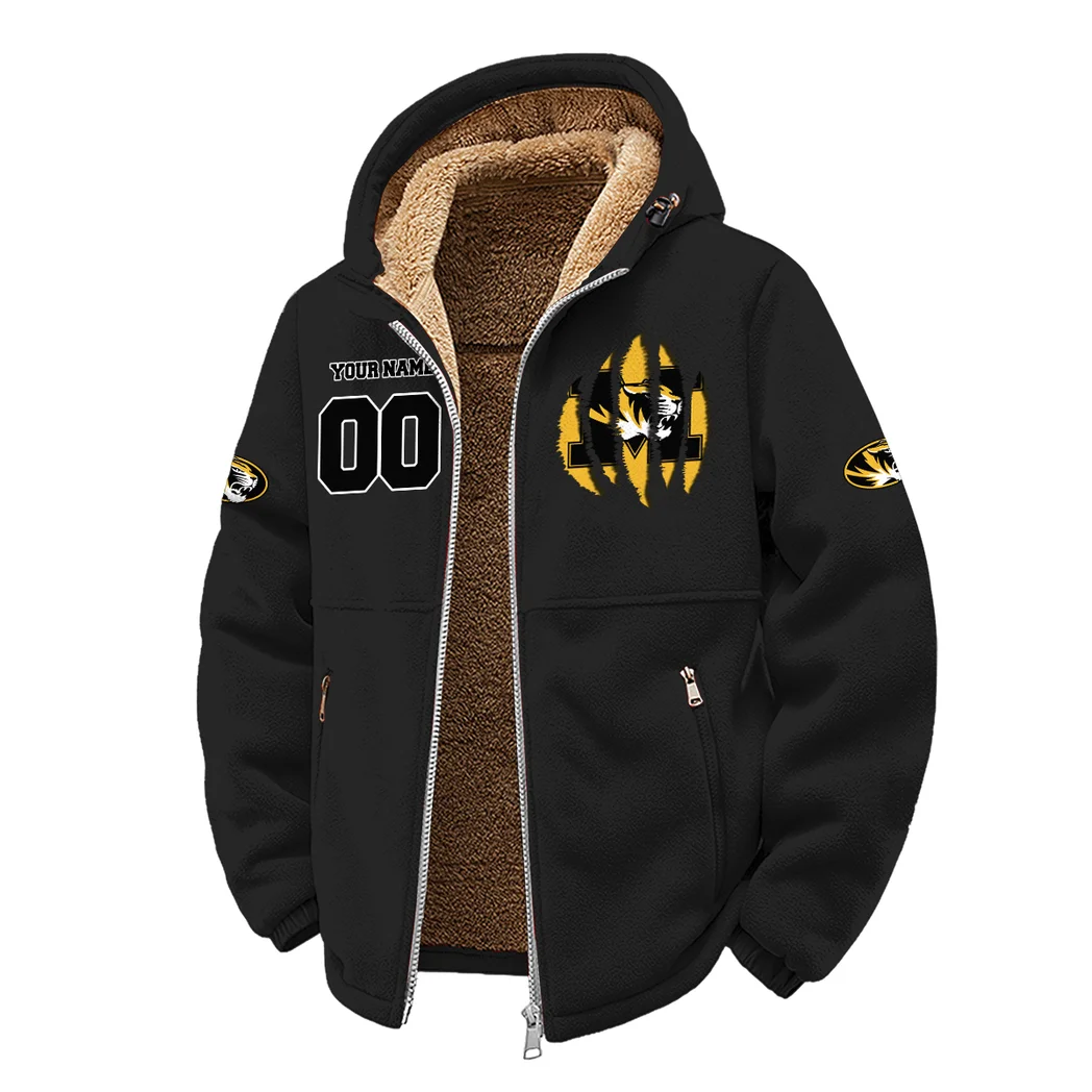 The Tigers Winter Fleece Jacket, Brushed Interior Winter Fleece HVN1449MT - Black - Image 2