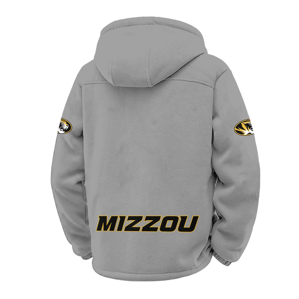 The Tigers Winter Fleece Jacket, Brushed Interior Winter Fleece HVN1449MT - Grey - Image 3