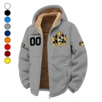 The Tigers Winter Fleece Jacket, Brushed Interior Winter Fleece HVN1449MT - Grey