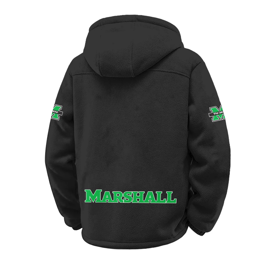 Marshall Winter Fleece Jacket, Anti-Pill Thermal Fleece HVN1449MT - Black - Image 3