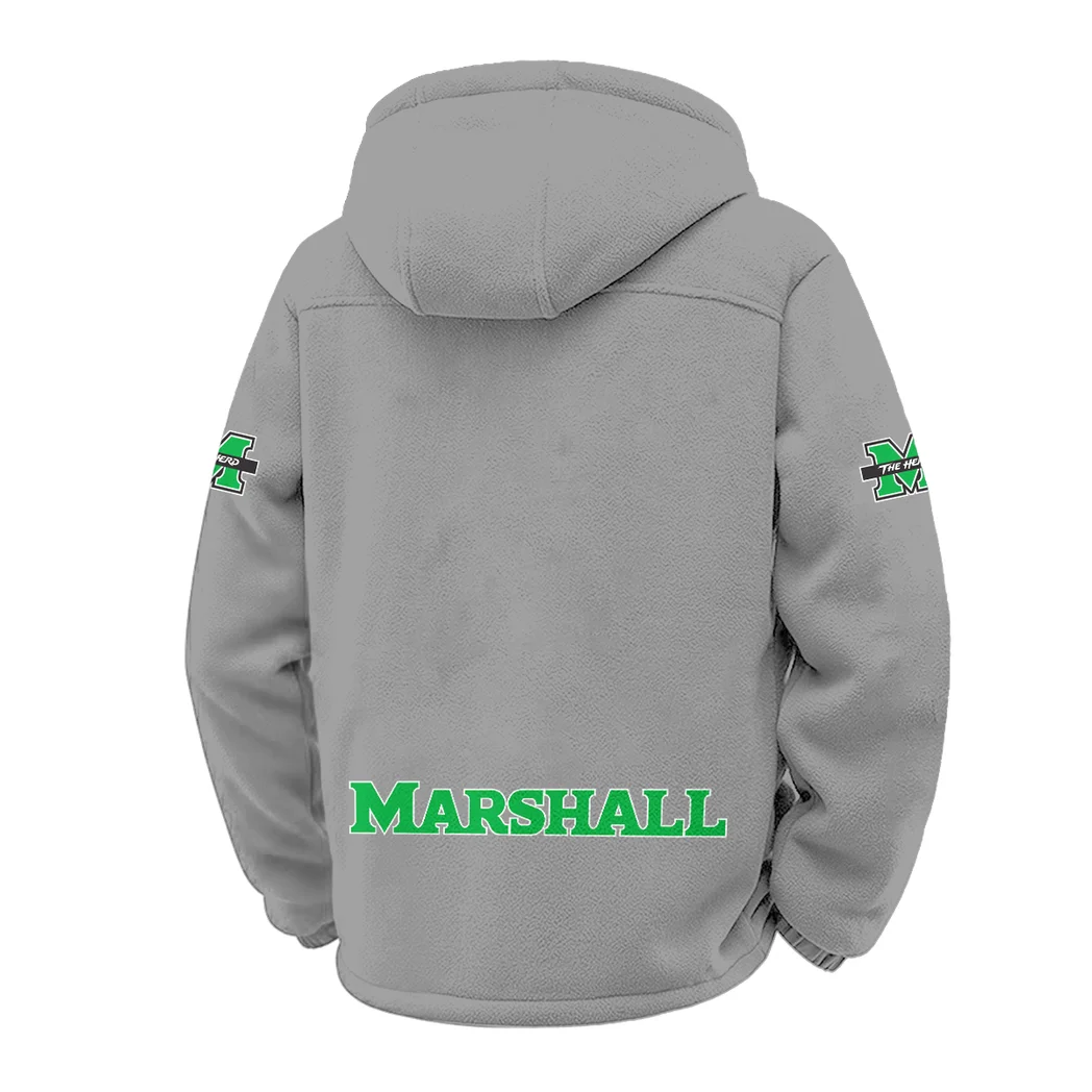 Marshall Winter Fleece Jacket, Anti-Pill Thermal Fleece HVN1449MT - Grey - Image 3