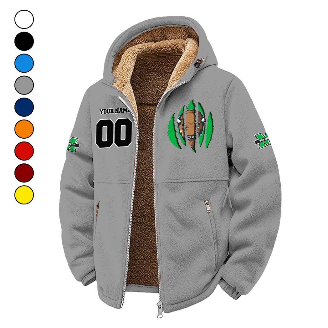 Marshall Winter Fleece Jacket, Anti-Pill Thermal Fleece HVN1449MT - Grey