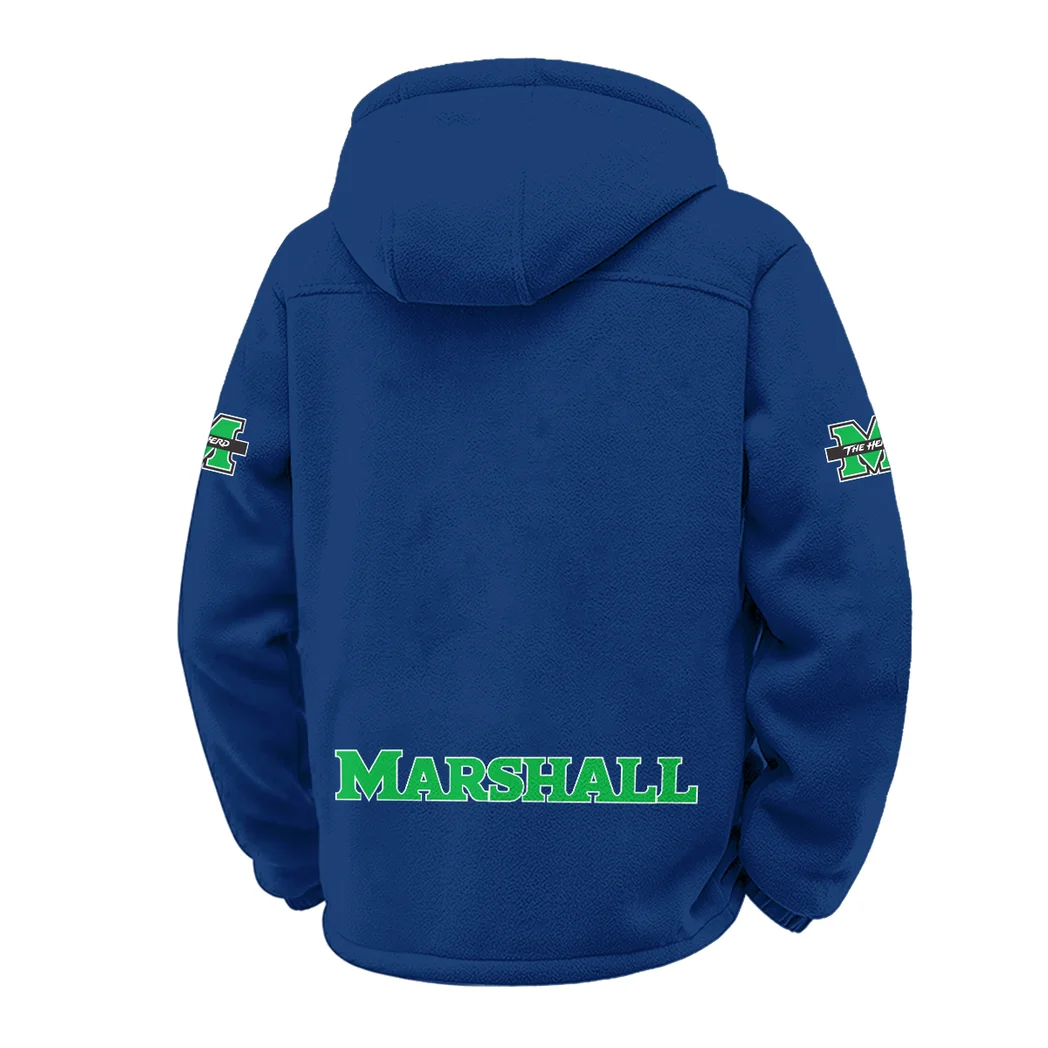 Marshall Winter Fleece Jacket, Anti-Pill Thermal Fleece HVN1449MT - Navy - Image 3