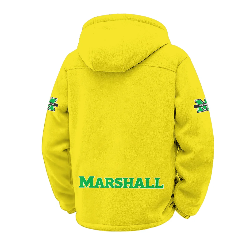 Marshall Winter Fleece Jacket, Anti-Pill Thermal Fleece HVN1449MT - Yellow - Image 3