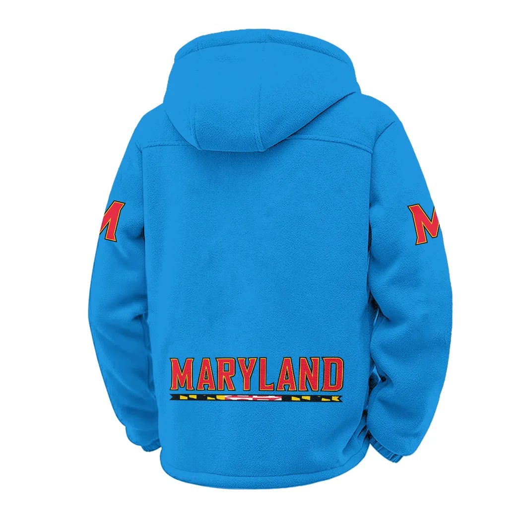 The Maryland Winter Fleece Jacket, Heavyweight Plush Fleece HVN1449MT - cyan - Image 3
