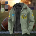 Team 145 Flannel Hoodie, Cold Game Day Hoodie HVN1449MW - Light Green