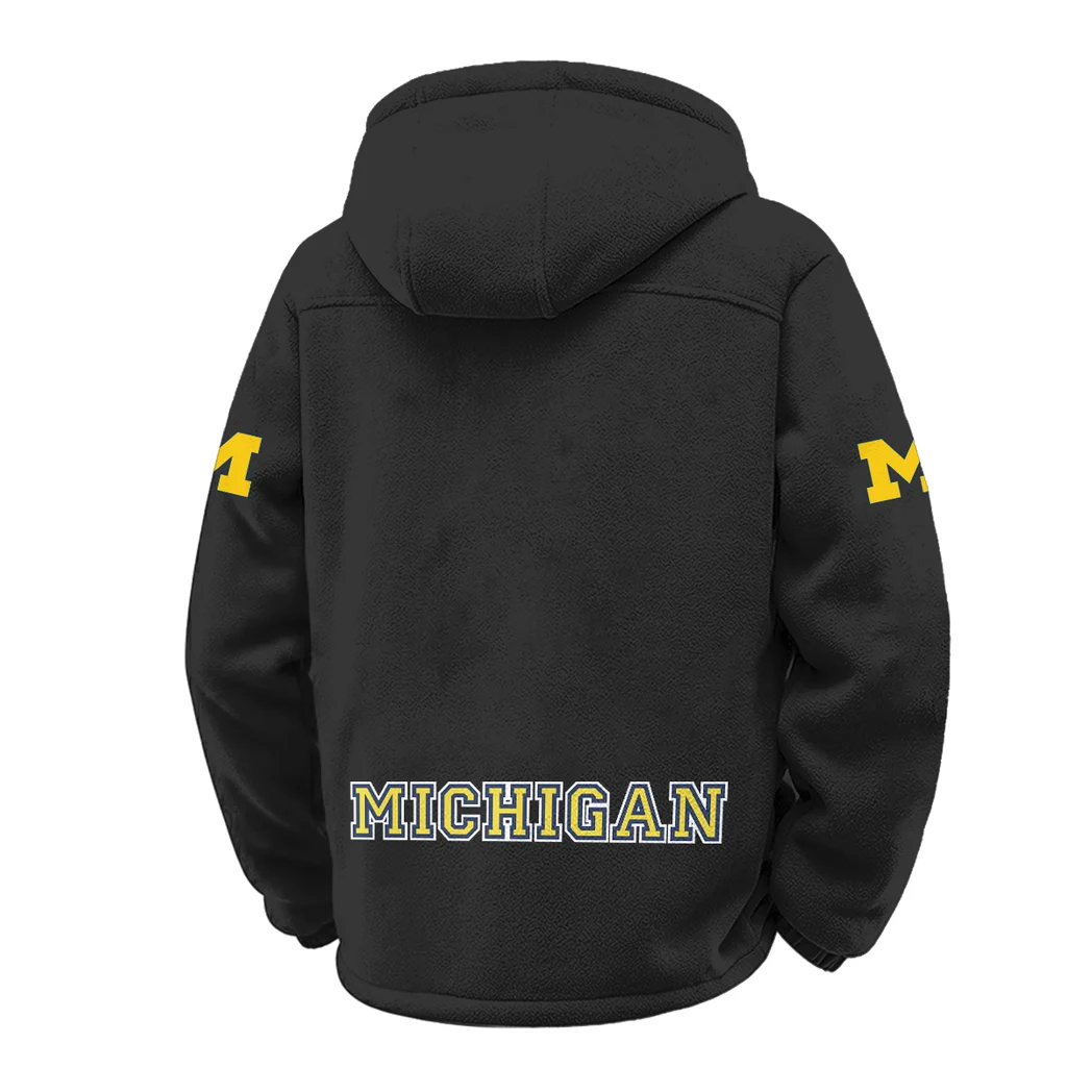 Team 145 Winter Fleece Jacket, High-Density Comfort Fleece HVN1449MW - Black - Image 3