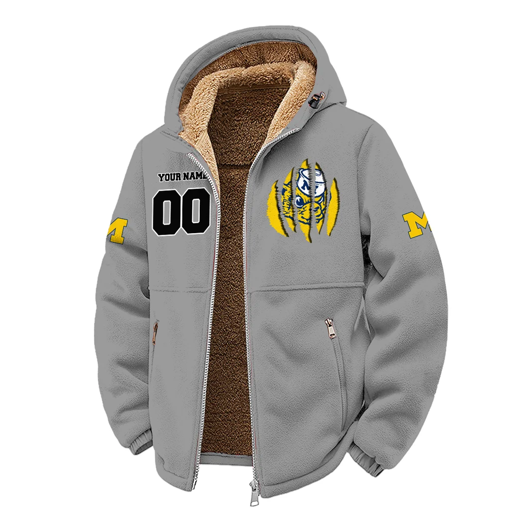 Team 145 Winter Fleece Jacket, High-Density Comfort Fleece HVN1449MW - Grey - Image 2