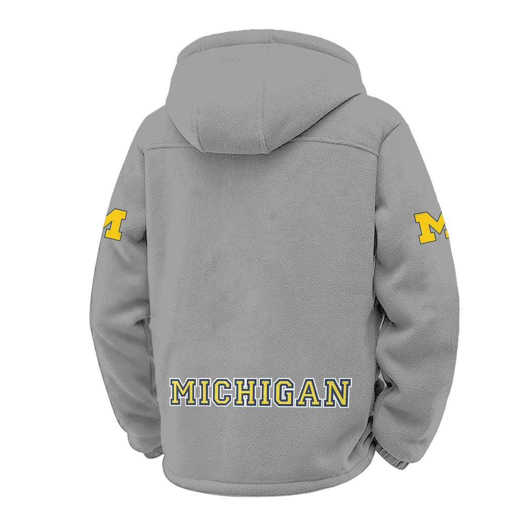 Team 145 Winter Fleece Jacket, High-Density Comfort Fleece HVN1449MW - Grey - Image 3