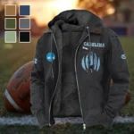 The Tar Heel Power Flannel Hoodie, Classic Flannel Sport Hoodie HVN1449NC - Black