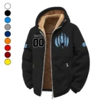 The Tar Heel Power Winter Fleece Jacket, Premium Fleece Barrier HVN1449NC - Black
