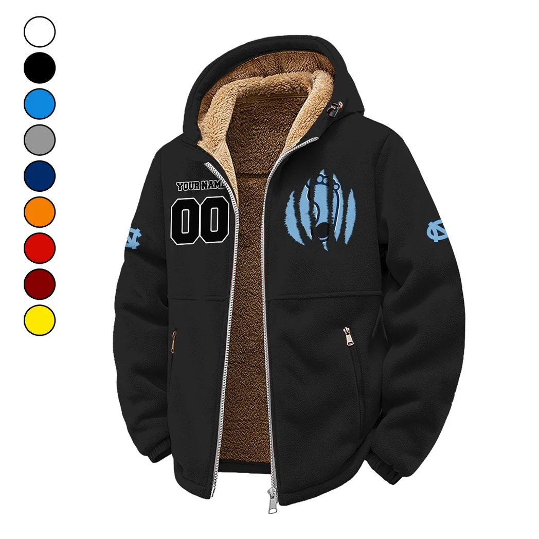 The Tar Heel Power Winter Fleece Jacket, Premium Fleece Barrier HVN1449NC - Black
