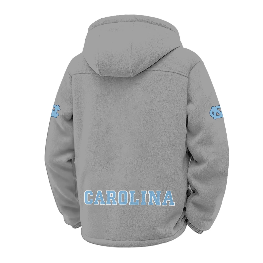 The Tar Heel Power Winter Fleece Jacket, Premium Fleece Barrier HVN1449NC - Grey - Image 3