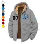The Tar Heel Power Winter Fleece Jacket, Premium Fleece Barrier HVN1449NC - Grey