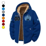 The Tar Heel Power Winter Fleece Jacket, Premium Fleece Barrier HVN1449NC - Navy