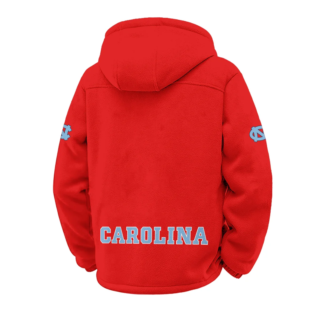 The Tar Heel Power Winter Fleece Jacket, Premium Fleece Barrier HVN1449NC - red - Image 3