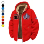 The Tar Heel Power Winter Fleece Jacket, Premium Fleece Barrier HVN1449NC - red