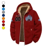 The Tar Heel Power Winter Fleece Jacket, Premium Fleece Barrier HVN1449NC - Wine