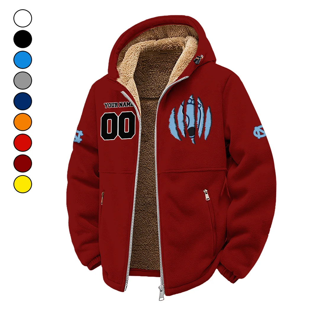 The Tar Heel Power Winter Fleece Jacket, Premium Fleece Barrier HVN1449NC - Wine