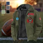 Raleighâ€™s Finest Flannel Hoodie, Athletic Lifestyle Fan Hoodie HVN1449NC - Green