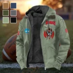 Raleighâ€™s Finest Flannel Hoodie, Athletic Lifestyle Fan Hoodie HVN1449NC - Light Green