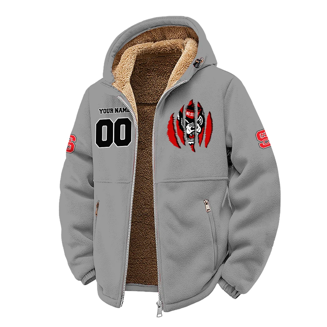 Raleigh’s Finest Winter Fleece Jacket, Breathable Winter Comfort HVN1449NC - Grey - Image 2