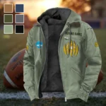 The Fighting Irish Flannel Hoodie, Fan Squad Flannel Hoodie HVN1449ND - Light Green