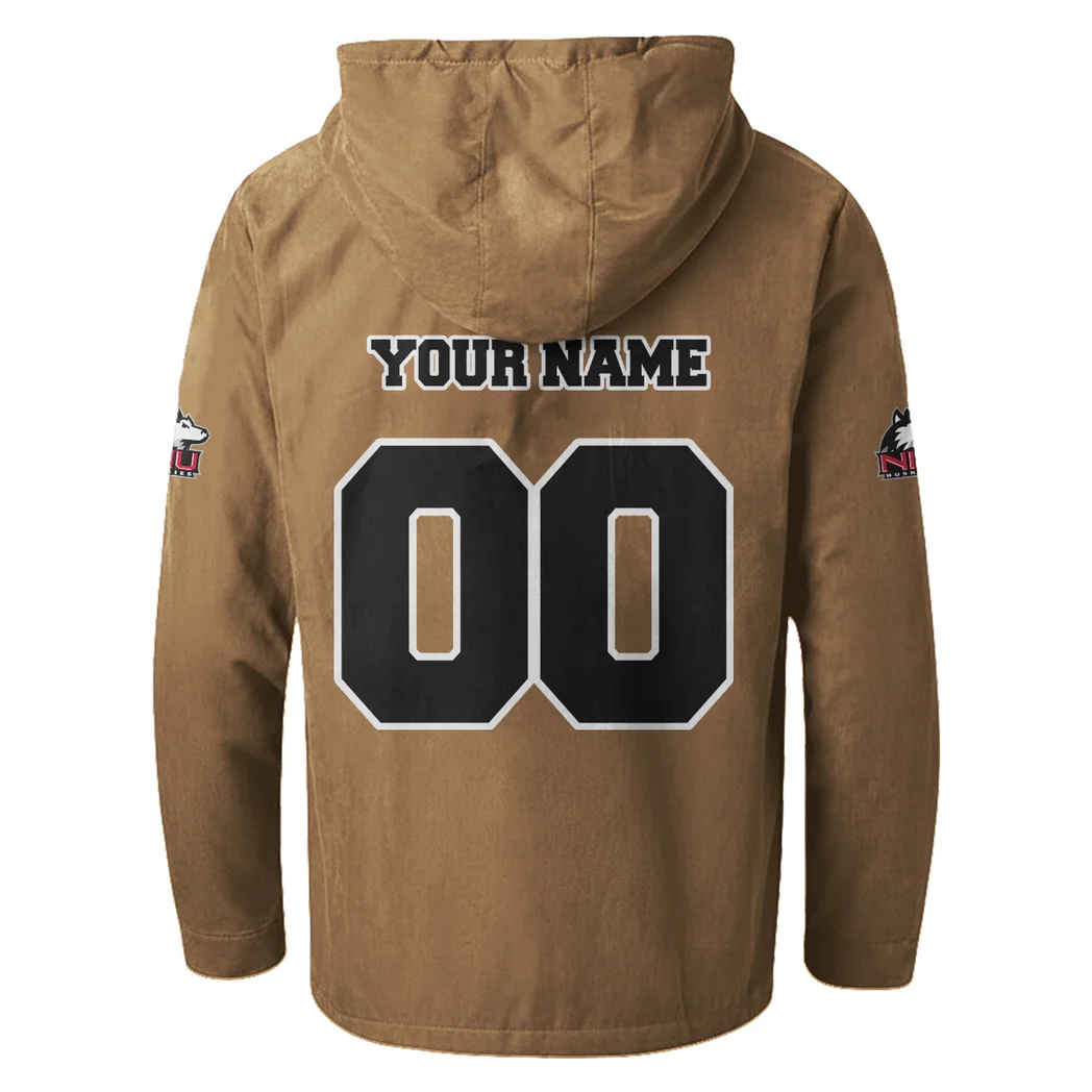 The NIU Spirit Flannel Hoodie, Loyal Supporter Sport Hoodie HVN1449NI - Camel - Image 3
