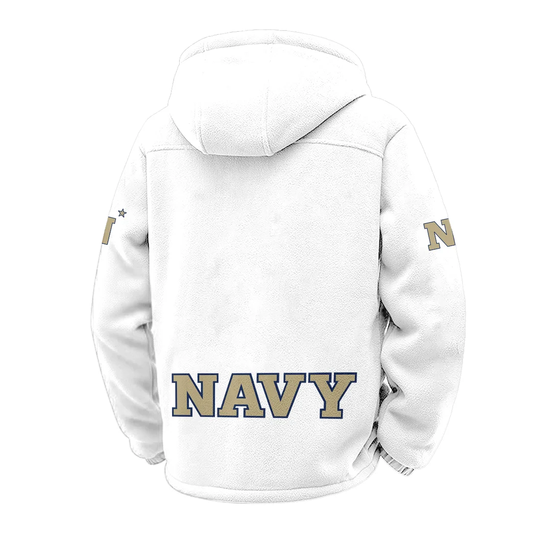 The Midshipmen Power Winter Fleece Jacket, Technical Mid-Layer Jacket HVN1449NM - White - Image 3