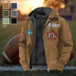 The NMSU Force Flannel Hoodie, Fan Squad Flannel Hoodie HVN1449NM - Camel