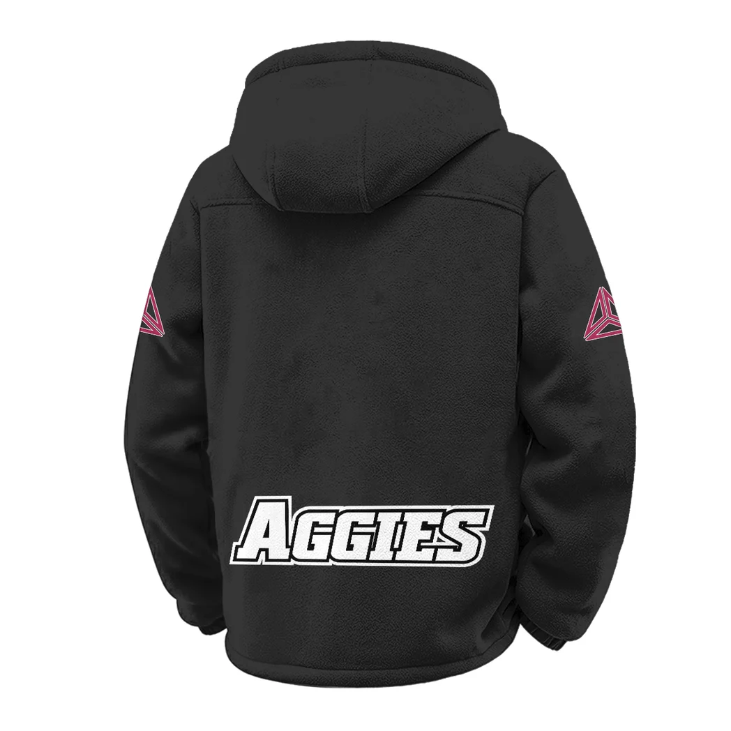 The NMSU Force Winter Fleece Jacket, All-Mountain Sport Jacket HVN1449NM - Black - Image 3