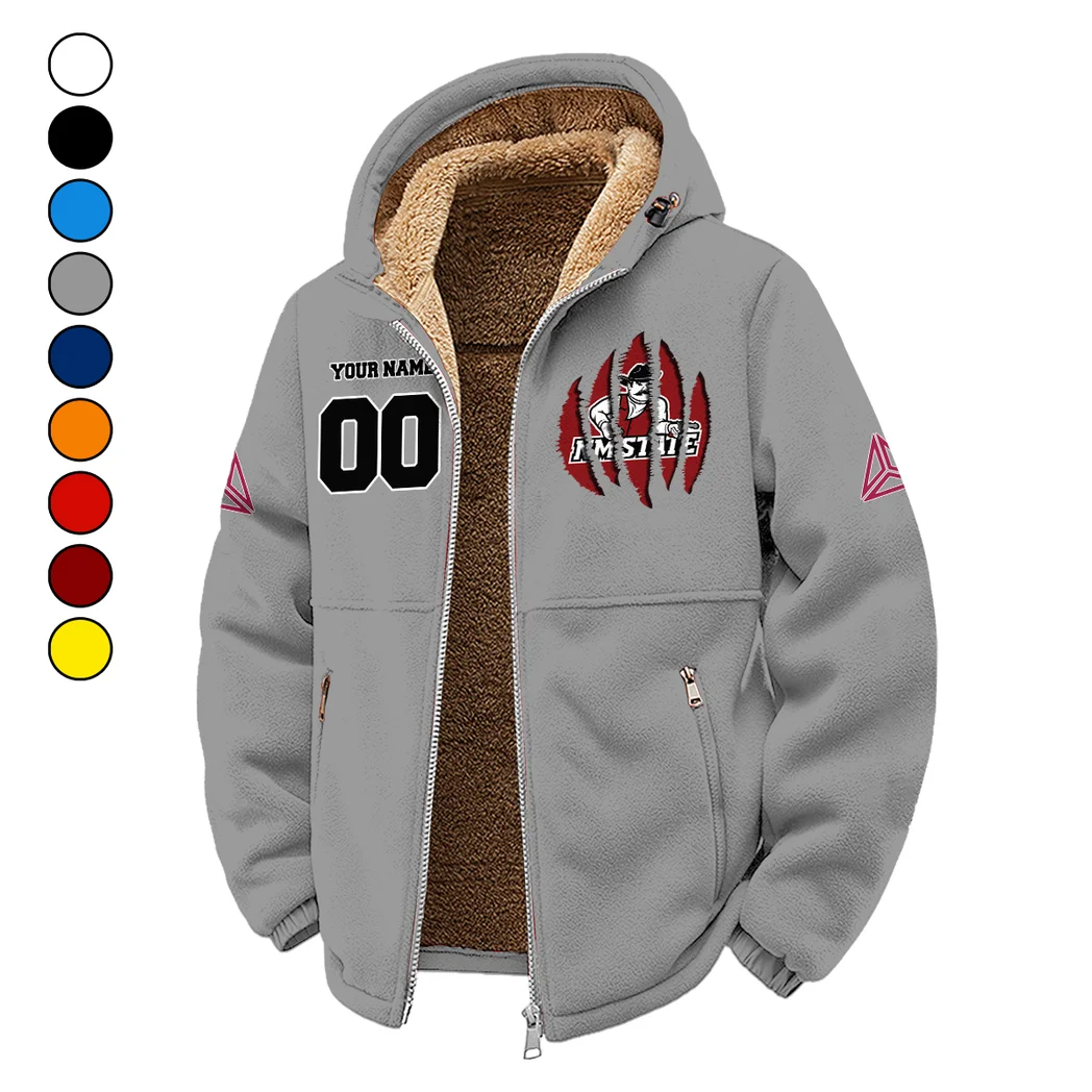 The NMSU Force Winter Fleece Jacket, All-Mountain Sport Jacket HVN1449NM - Grey