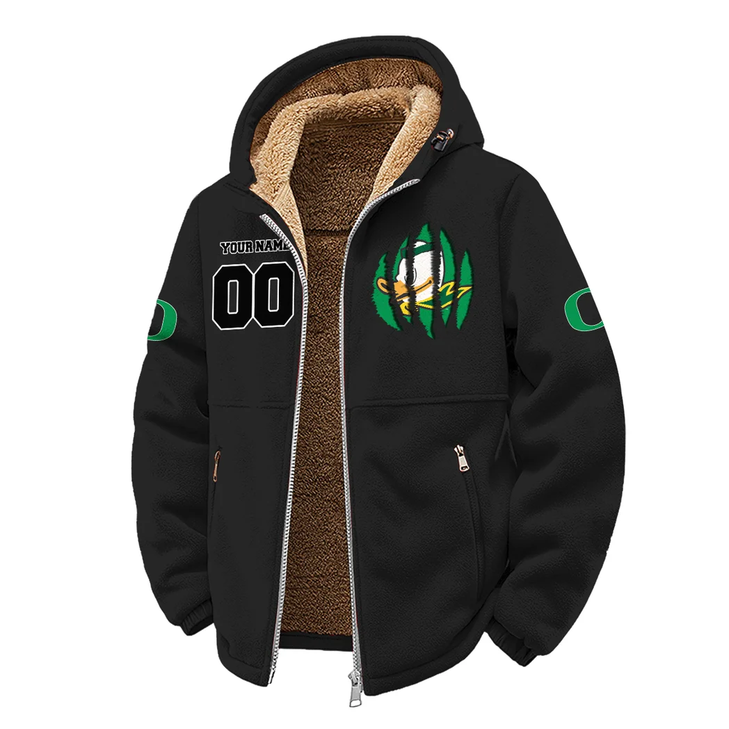 The Duck Spirit Winter Fleece Jacket, Cross-Training Thermal Zip HVN1449OD - Black - Image 2