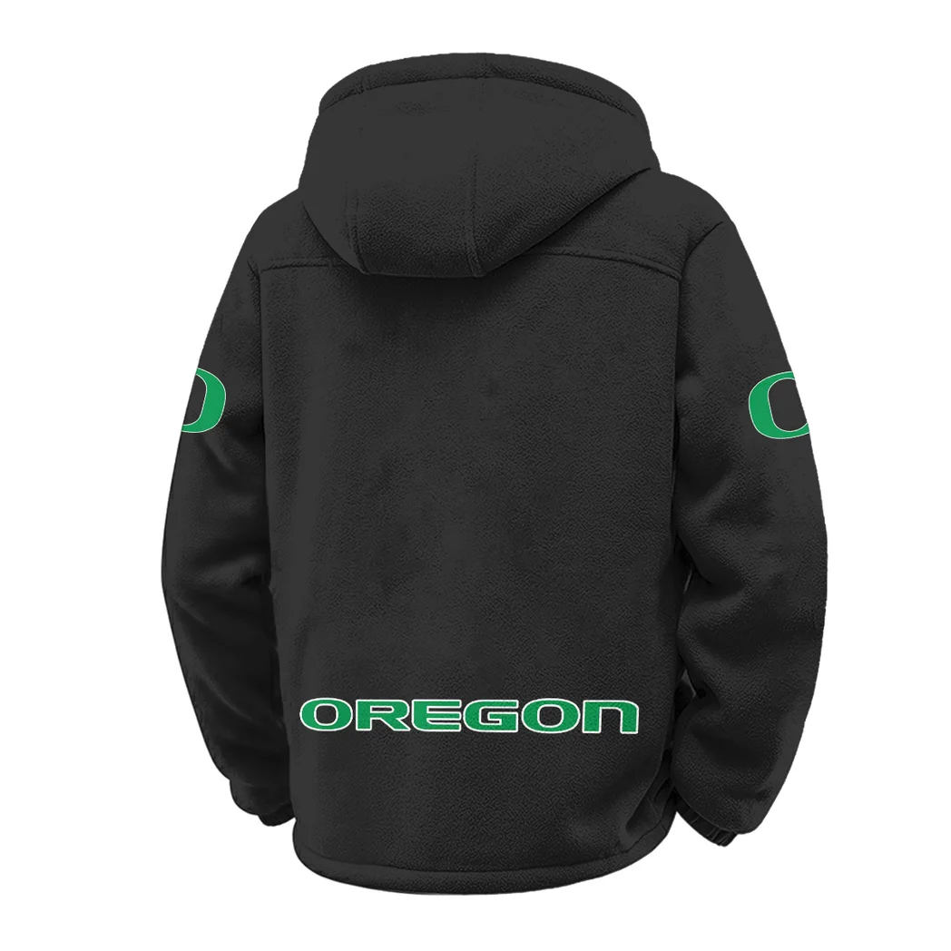 The Duck Spirit Winter Fleece Jacket, Cross-Training Thermal Zip HVN1449OD - Black - Image 3
