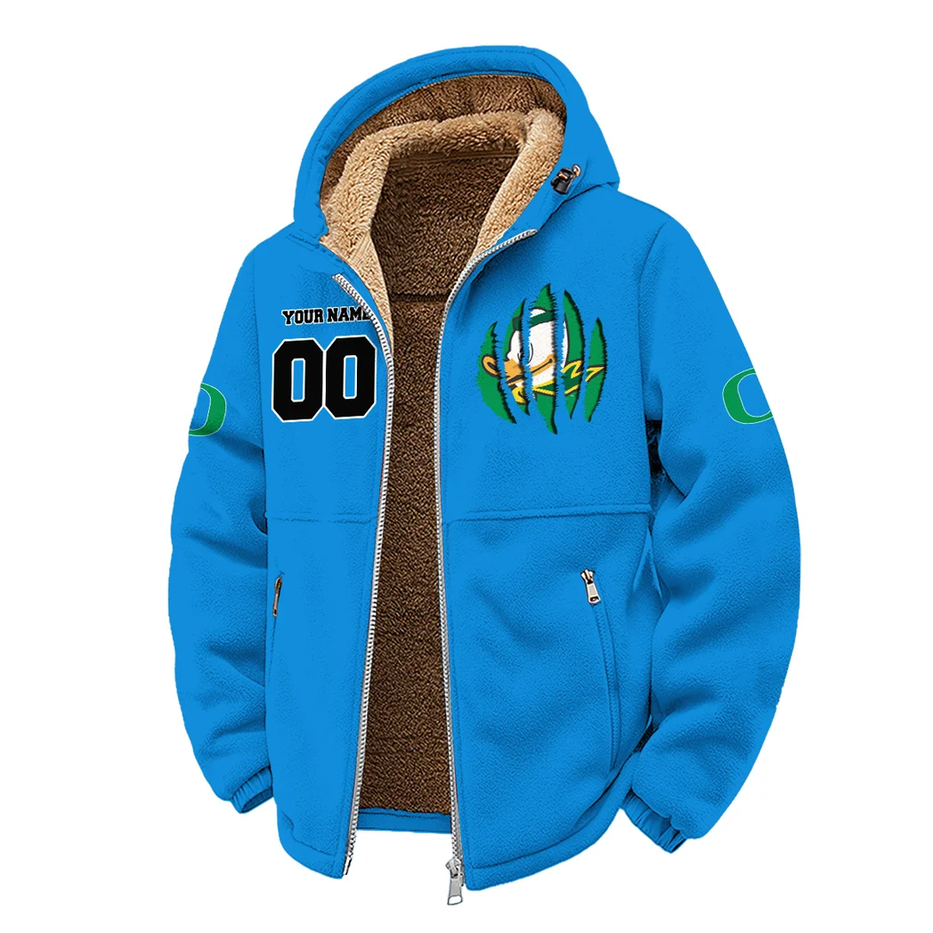The Duck Spirit Winter Fleece Jacket, Cross-Training Thermal Zip HVN1449OD - cyan - Image 2
