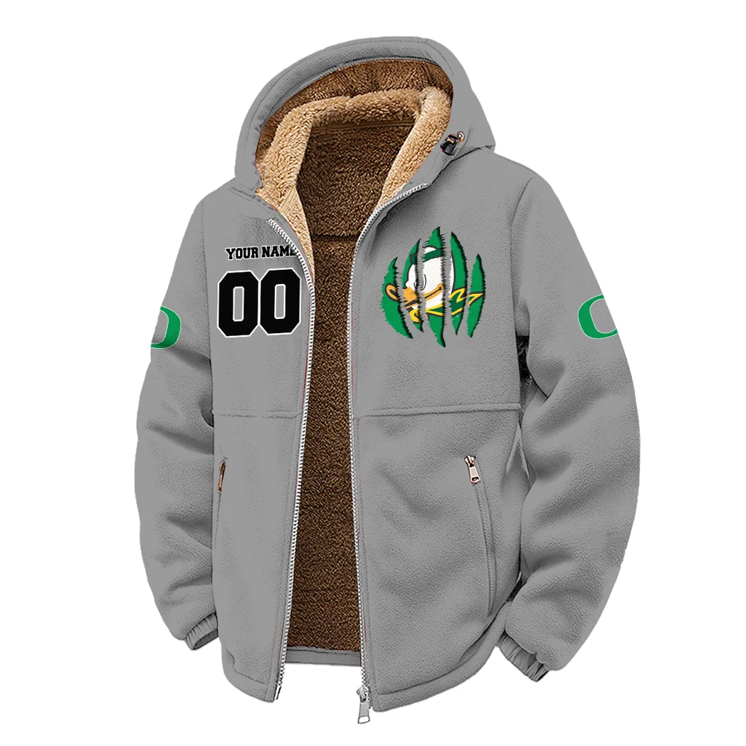 The Duck Spirit Winter Fleece Jacket, Cross-Training Thermal Zip HVN1449OD - Grey - Image 2
