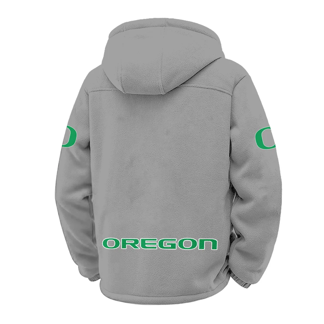 The Duck Spirit Winter Fleece Jacket, Cross-Training Thermal Zip HVN1449OD - Grey - Image 3
