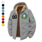 The Duck Spirit Winter Fleece Jacket, Cross-Training Thermal Zip HVN1449OD - Grey