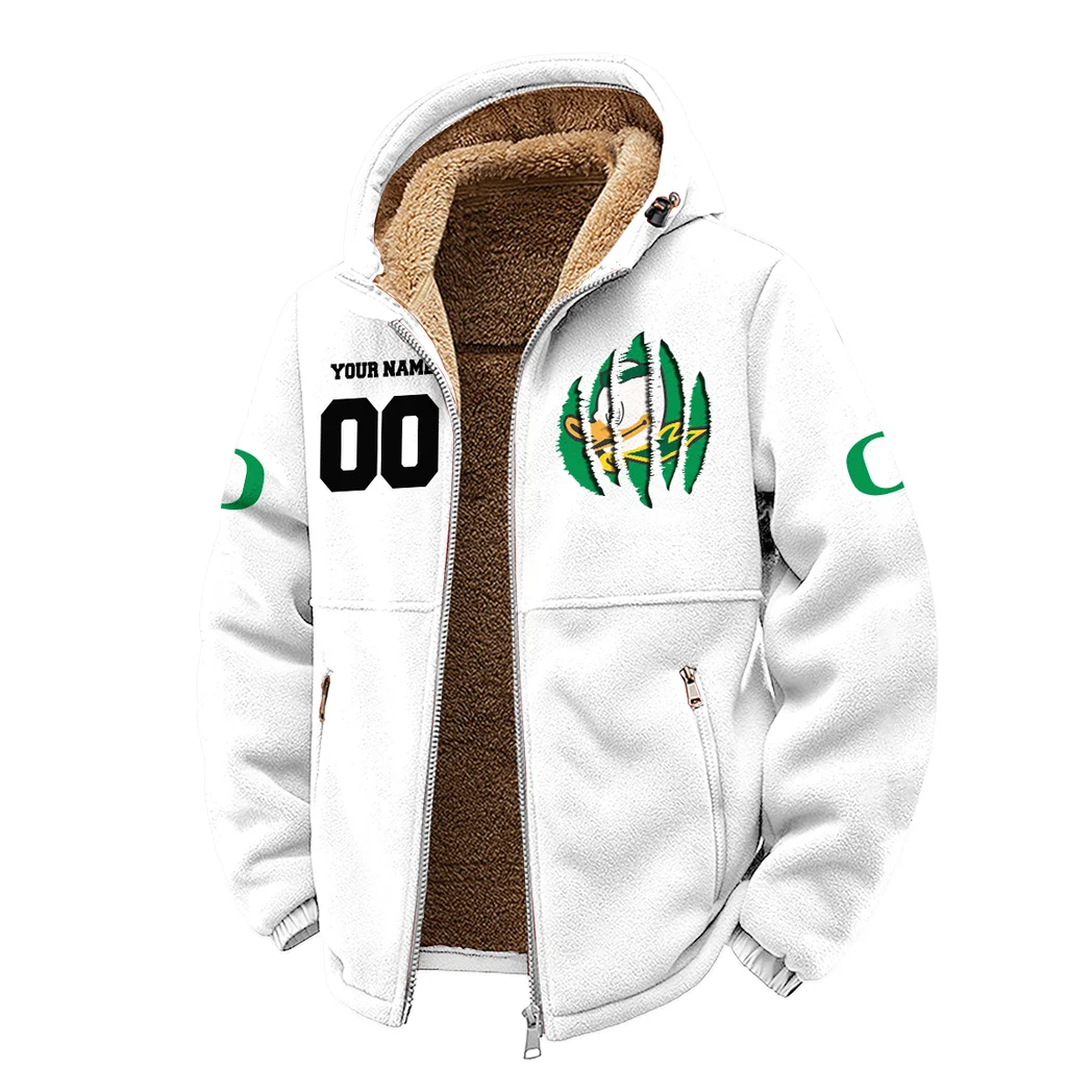 The Duck Spirit Winter Fleece Jacket, Cross-Training Thermal Zip HVN1449OD - White - Image 2