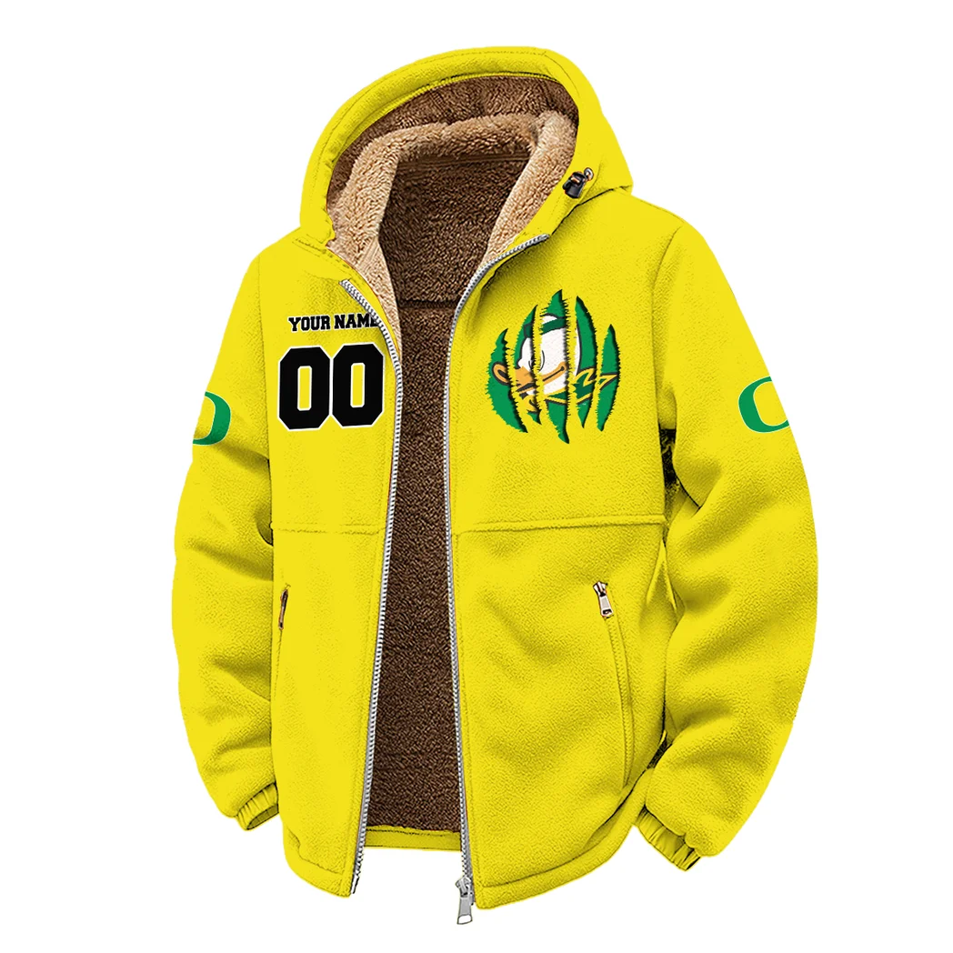 The Duck Spirit Winter Fleece Jacket, Cross-Training Thermal Zip HVN1449OD - Yellow - Image 2