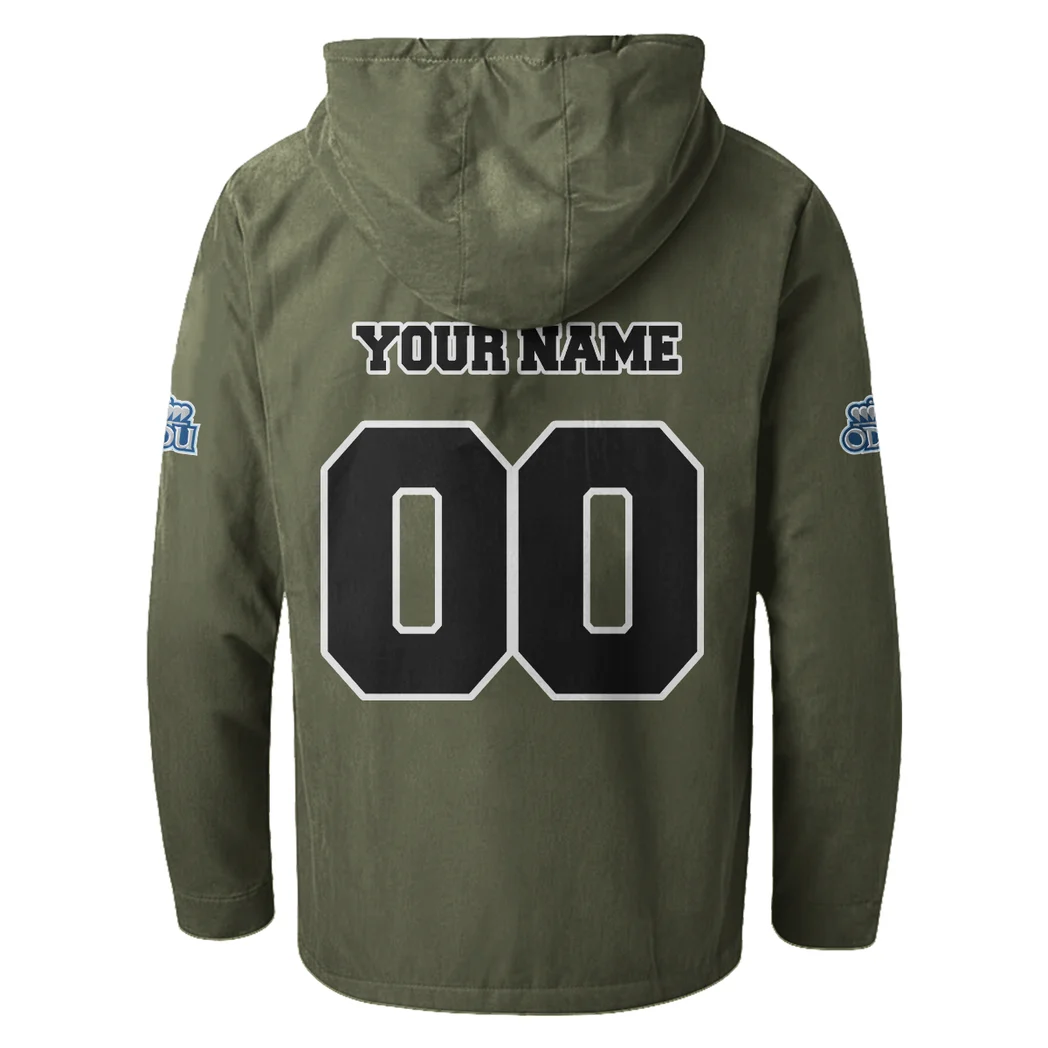 The Royal Blue Flannel Hoodie, Street Style Sport Hoodie HVN1449OD - Green - Image 3