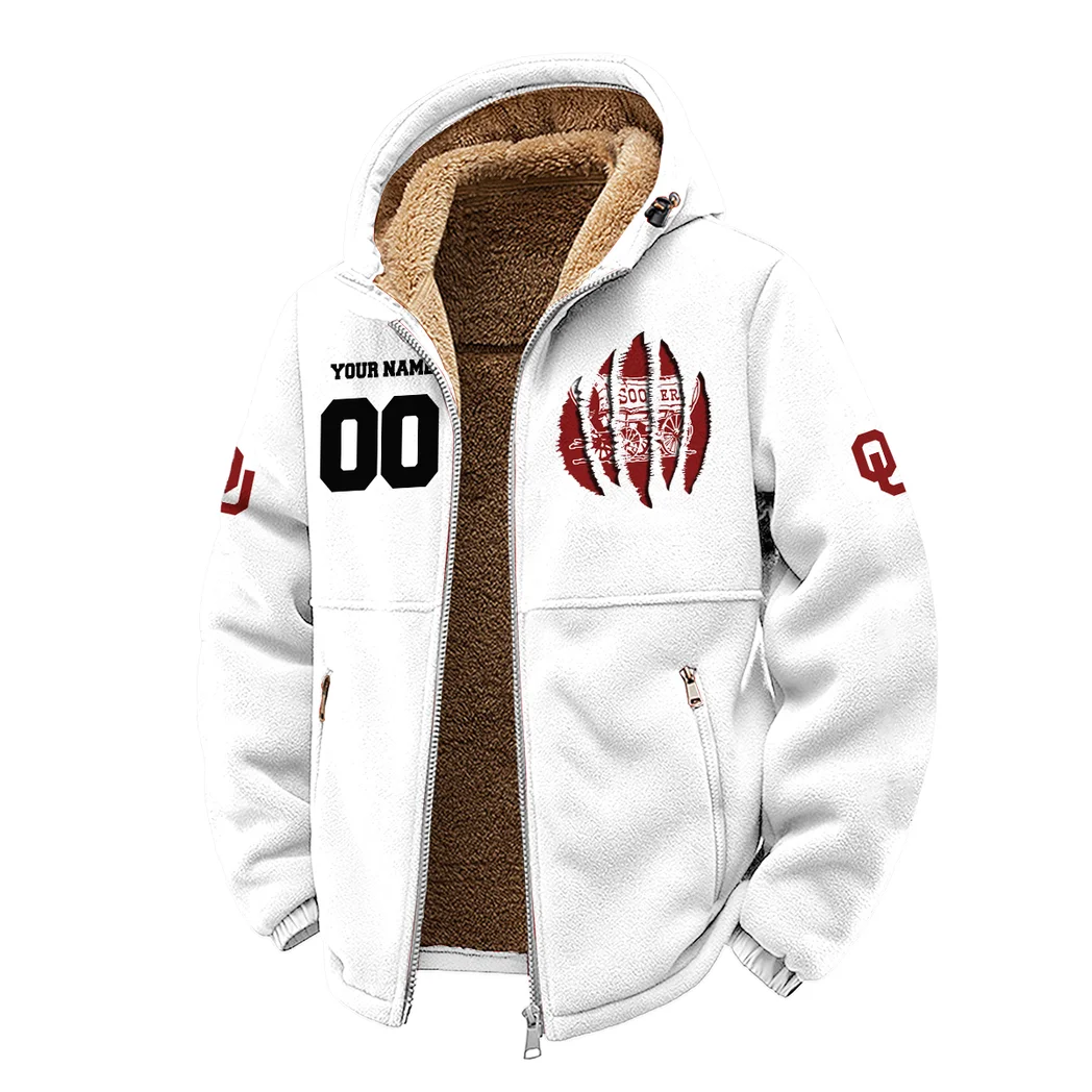 The Sooner Schooner Winter Fleece Jacket, Ultra-Soft Fleece Shell HVN1449OS - White - Image 2