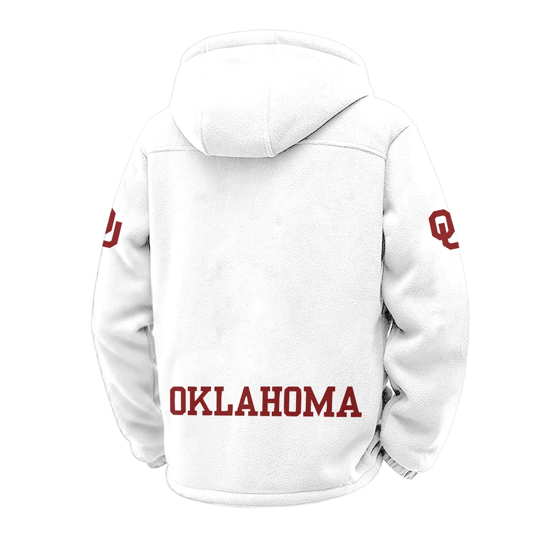 The Sooner Schooner Winter Fleece Jacket, Ultra-Soft Fleece Shell HVN1449OS - White - Image 3