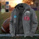 The Ohio State Elite Flannel Hoodie, Supporter Spirit Hooded Flannel HVN1449OS - Gray