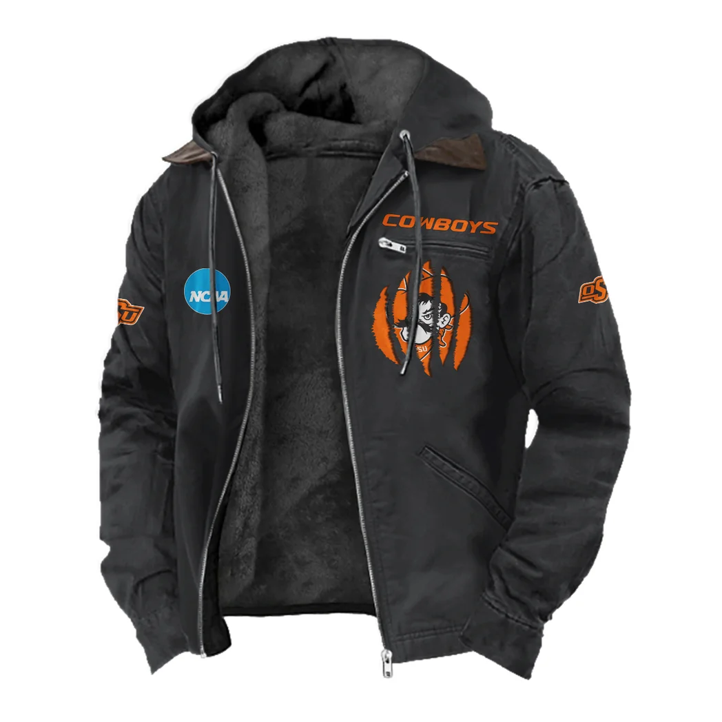 The Cowboy Spirit Flannel Hoodie, Classic Flannel Sport Hoodie HVN1449OS - Black - Image 2