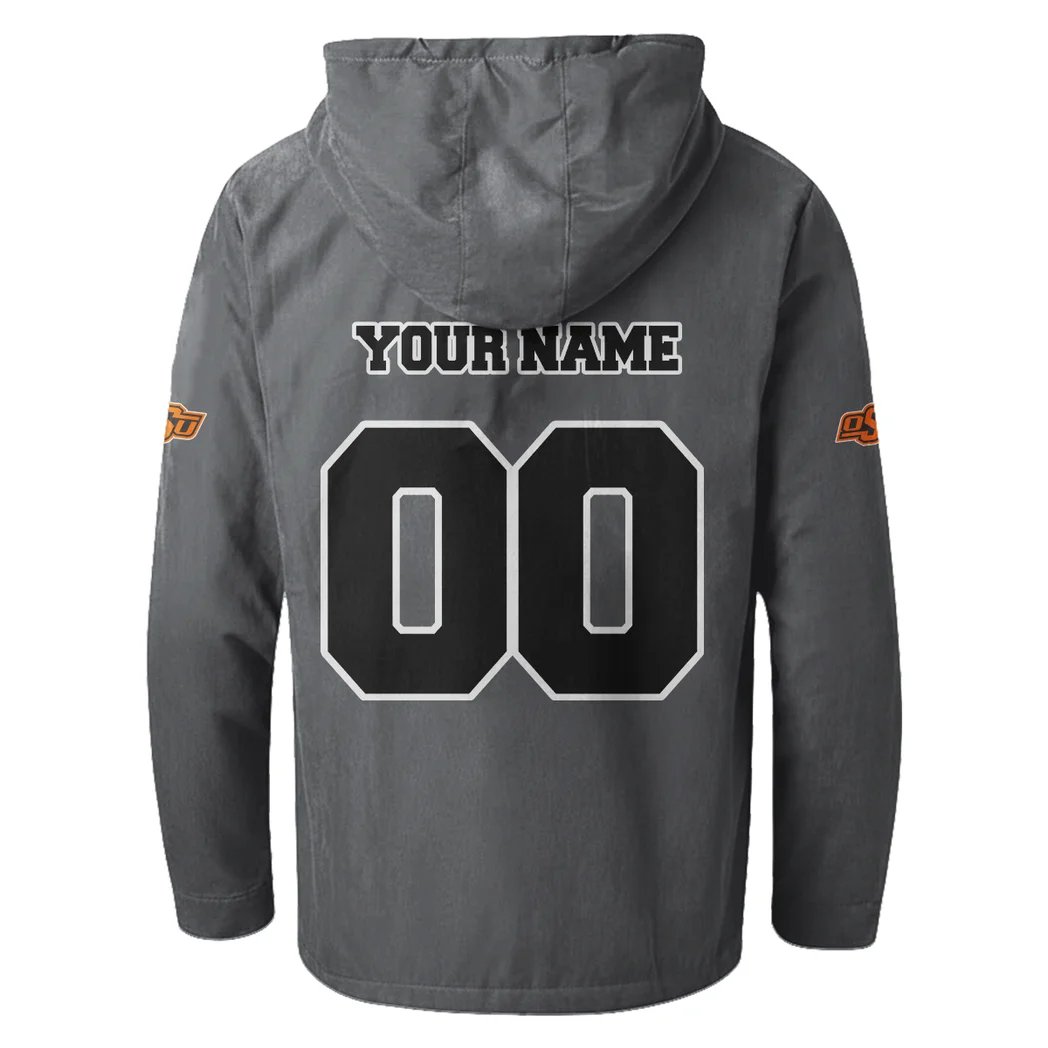 The Cowboy Spirit Flannel Hoodie, Classic Flannel Sport Hoodie HVN1449OS - Gray - Image 3